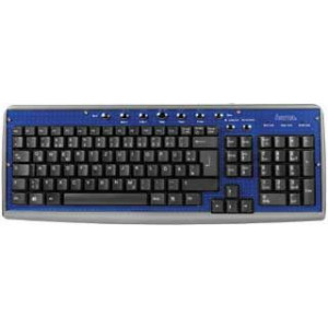 Hama MK220 PS/2 Silver-Blue