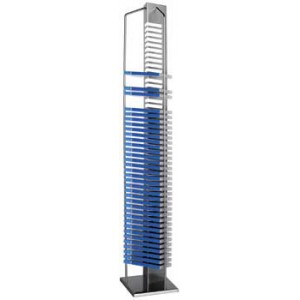 Hama DVD Tower "SoundClub", 48 pcs, silver, 51245