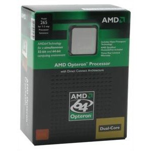 CPU AMD Opteron™ Dual Core M265,s940,1.8 MHz,800 MHz,2x1024 kb cache,Italy core,PIB