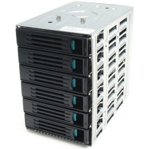 Intel® 6-drive SAS/SATA hot-swap backplane non-expander (requires 6 SAS or SATA ports) for SC5400, SC5299