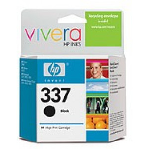 HP №337 Black Inkjet Print Cartridge (11ml), prints 450 pages at 5% coverage