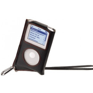Кожаная сумка “Flap Case” для  iPod 30\60\80GB Video, черный, Hama, 13555