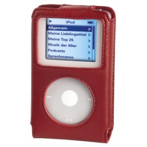Кожаная сумка “Premium” для iPod 30\60\80GB Video, красный, Hama, 13557