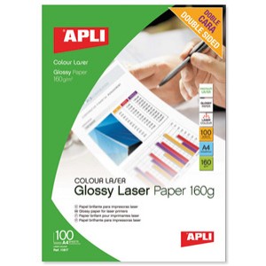 A4 double-side glossy laser, 160g., 100F (лист) APLI