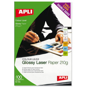 A4 double-side glossy laser, 210g., 100F (дист) APLI