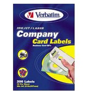 CD-Labels Company Card (200 psc), Verbatim