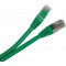 Patch Cord 1 m, Green, PP12-1M/G, Cat.5E, molded strain relief 50u" plugs