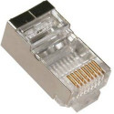 RJ45 Shielded Modular Plug,Cat.5E, LY-US006, 3u" Gold plated, 100pcs/bag