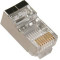 RJ45 Shielded Modular Plug,Cat.5E, LY-US006, 3u" Gold plated, 100pcs/bag