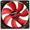 92mm Case Fan - XILENCE XPF92.R Fan, 92x92x25mm, 1500rpm, <19dBa, 36CFM, hydro bearing, Big 4Pin and 3Pin Molex, Black/Red
