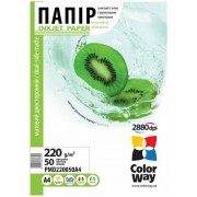 ColorWay DualSide MatteCoated Photo Paper A4, 220g, 50pcs  (PMD220050A4)