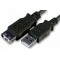 Cable USB, USB AM/AF, 1.8 m, USB2.0 SVEN, Black