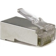 RJ45 Shielded Modular Plug, Cat.5E, LY-US006-30U, Long Type, 30u" Gold plated, 100pcs/bag