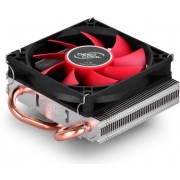 DEEPCOOL Cooler "HTPC-200", Socket 775/1150/1151 & FM2/FM1/AM3+, up to 100W, 80х80х15mm, 600~2500rpm, 17.8~26.2 dBA, 23CFM, 4 pin, PWM, 47mm ultra-thin design compatible with HTPC Case &ITX MB, Hydro Bearing, 2 heatpipes direct contact