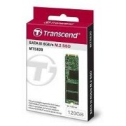 .M.2 SSD  120GB Transcend "TS120GMTS820" [80mm, R/W:550/420MB/s, 78K/78K IOPS, SM2256KAB, TLC]