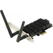 "PCIe Wireless AC1300 Dual Band Adapter, TP-LINK Archer T6E, 1300Mbps
Easy Installation – Upgrade your desktop system easily by plugging the Archer T6E Wi-Fi adapter into an available PCI-E slot
Hi-Speed Wi-Fi – Up to 1300Mbps Wi-Fi speeds (867Mbps on 5