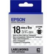 C53S655008 Tape Epson LK5TBN Clear Blk/Clear 18/9