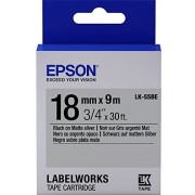 C53S655013 Tape Epson LK5SBE Matte Blk/MattSiv 18/9