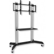 "Mobile Single Trolley Reflecta TV Stand 70VCE-Shelf; 37-70""; max. VESA 600x400; max 50 kg
•Mechanical height-adjustment from 127 to 177 cm by hand or using a power drill
•Designed to load displays up to 90.7 kg
•VESA mount 200 – 800 x 400
•Tool-less