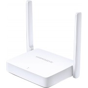 "Wireless Router MERCUSYS ""MW301R"",  300Mbps
300Mbps wireless transmission rate is ideal for basic work
Two 5dBi antennas provides broad wireless coverage
Intuitive webpage guides you through the setup process in minutes"