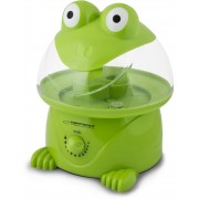 Humidifier ESPERANZA  FROGGY EHA006  Tank capacity 3,5 L, Power 25 W; Suitable for rooms up to 40 m2; 3 levels of steam outputs; Steam output 300 ml / hr.; 12 hours of continuous operation without refilling the tank; Automatic shutdown after emptying the 