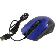 Mouse Qumo M14, Optical,1000 dpi, 3 buttons, Ambidextrous, Blue, USB