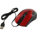 Мышь Qumo M14, Optical,1000 dpi, 3 buttons, Ambidextrous, Red, USB
