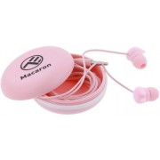 Casti in-ear, Macaron, with mic, wired, Jack 3.5 mm,16 ohm, 20Hz, 1.2 m, silicone, Tellur Pink  TLL162122
