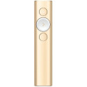 "Presenter Logitech Spotlight, 3 buttons, Range: 30m, Bluetooth/2.4 Ghz, 85 mAh, Gold
, P/N 910-004862 - https://www.logitech.com/ru-ru/product/spotlight-presentation-remote/page/spotlight-features"