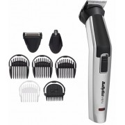 "Trimmer BABYLISS MT726E
, uni, rechargeable battery operation time 60 minutes, charging time 16 hours, 8 cutting lengths (1-3,5mm), cutting width 32mm, 5 attachment charging station, cleaning brush, oil, black "