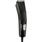 "Hair Cutter BABYLISS E756E
, mains operation, 8 cutting lengths (3-25mm), cutting width 45mm, 6 combs, oil, cleaning brush,  black "