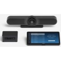 Logitech Video Conferencing System MeetUp, 4K Ultra HD (3840x2160, 30 fps.), 5x HD zoom, 120-degree field of view, 3-microphone speakerphone, 3 camera presets, All-in-one design, Remote control, Bluetooth,USB 2.0/3.0