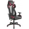 Lumi Gaming Chair Back Breathable Mech with Headrest CH06-8, Black/Red, Height Adjustable Armrest, 350mm Nylon Base, 60mm Nylon Caster, 100mm Class 3 Gas Lift, Weight Capacity 150 Kg