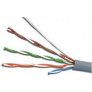 "Cable FTP Cat.5e outdoor cable with messenger, 24AWG 4X2X1/0.525 copper,  APC Electronic, 305m
Double jacket: PVC+PE) "