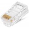 RJ45 Shielded Modular Plug, Cat.6, Through type 100PCS/BAG