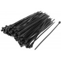 Cable Organizers (nylon ties) 300mm 4.8mm, bag of 100 pcs, Black,  APC Electronic 