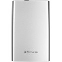 2.5" External HDD 1.0TB (USB3.0)  Verbatim "Store 'n' Go", Silver, Nero Backup Software, Green Button Energy Saving Software