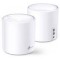 TP-LINK Deco X20(2-pack) AX1800 Mesh Wi-Fi 6 System, 2 LAN/WAN Gigabit Port, 1201Mbps on 5GHz + 574Mbps on 2.4GHz, 802.11ax/ac/b/g/n, Wi-Fi Dead-Zone Killer, Seamless Roaming with One Wi-Fi Name, Antivirus, Parental Controls
