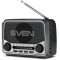 SVEN SRP-525 Gray, FM/AM/SW Radio, 3W RMS, 8-band radio receiver, built-in audio files player from USB-fash, microSD and SD card storage devices, telescopic swivel antenna, built-in battery