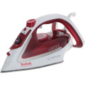 "Iron TEFAL FV5717E
, 2500W, ceramic solitplace, steam 45/195g, 270ml water tank capacity, horizontal and vertical steam, red "