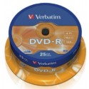 Verbatim DataLifePlus DVD-R AZO 4.7GB 16X MATT SILVER SURFAC - Spindle 25pcs.