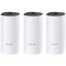 TP-LINK Deco M4 (3-pack) AC1200 MU-MIMO, Whole Home Mesh Wi-Fi System, Router, Access Point, 867 Mbps at 5 GHz, 300 Mbps at 2.4 GHz, 2 Gigabit Ports WAN/LAN Ports, 1 Power Port, Flash 16MB, SDRAM 128MB, 2 Internal dual-band antennas per Deco unit