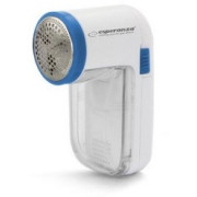 Lint Remover Esperanza FLOSSY ECS004  White-Blue; 3 blades for quick lint removing; Size: 10 x 7 x 5 [cm];Power supply: 2 x AA batteries (not included)
