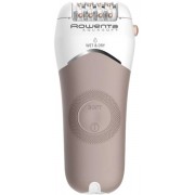 Epilator ROWENTA EP4930F0, 24 tweezers, corded, 2 speed settings, dry use, 2 extension for sensitive armpit and bikini epilation,washable roller head, massage cap, pivoting head, bag, cleaning brush  light, white beige 