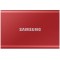 .500GB (USB3.2/Type-C) Samsung Portable SSD T7 , Red (85x57x8mm, 58g, R/W:1050/1000MB/s)