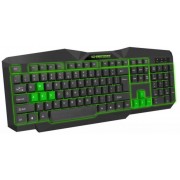 Keyboard Esperanza TIRONS  EGK201B Green - US Layout / Gaming, Illuminated