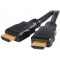 Cable HDMI - 5m - Brackton "Basic" K-HDE-SKB-0500.B, 5 m, High Speed HDMI® Cable with Ethernet, male-male, with gold plated contacts, double shielded, with dust caps