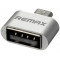 Adapter Remax OTG Micro-USB to USB A, Silver