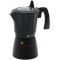 Гейзерная кофеварка Polaris PRO collection-6C, 300 ml, 6 cups, 360° TURBO INDUCTION, black
