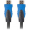 Lanberg Cable HDMI-HDMI, V 2.0 4K, High Speed Premium, 7.5M (Max Resoluiton: 3840 x 2160, Gold-plated, Plastic shield, Cooper)